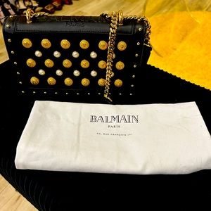 BALMAIN studded handbag.